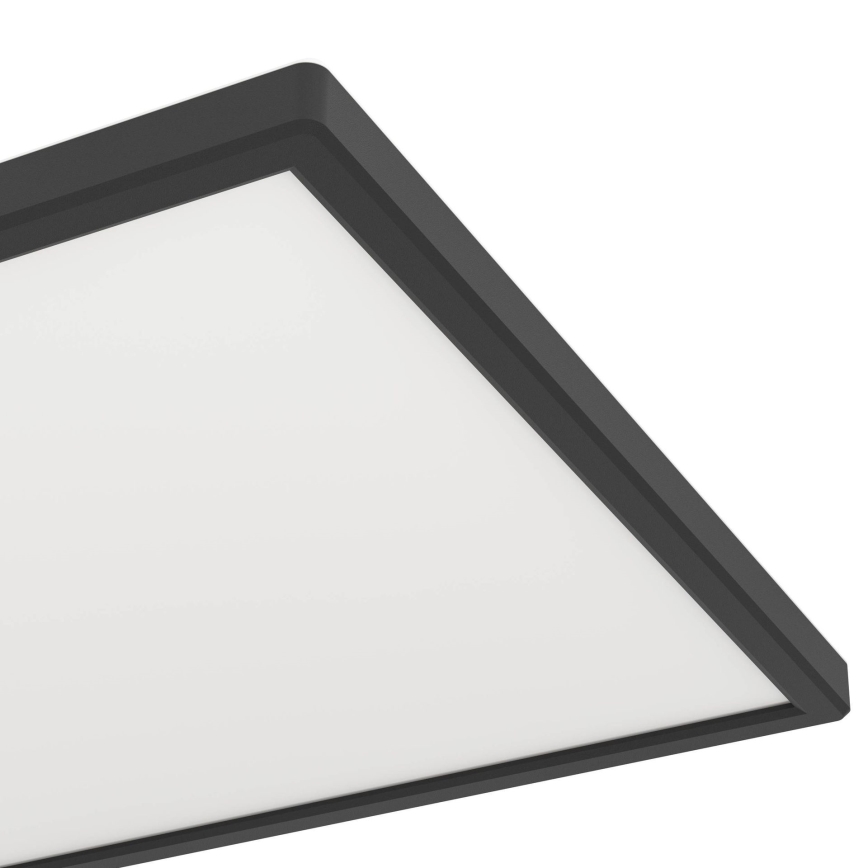 Eglo - Світлодіодний стельовий світильник для ванної кімнати LED/17,2W/230V 2700/4000/6500K 30x57 см IP44 чорний