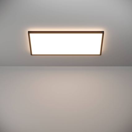 Eglo - Світлодіодний стельовий світильник для ванної кімнати LED/17,2W/230V 2700/4000/6500K 30x57 см IP44 чорний