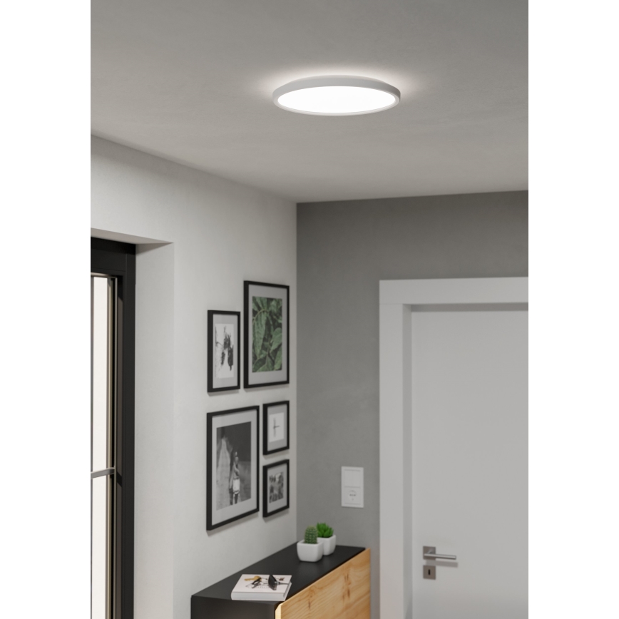 Eglo - Світлодіодний стельовий світильник для ванної кімнати LED/13,9W/230V 2700/4000/6500K діаметр 30 см IP44 білий