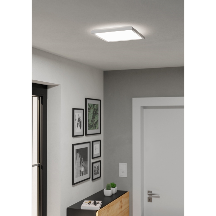 Eglo - Світлодіодний стельовий світильник для ванної кімнати LED/13,4W/230V 2700/4000/6500K 29x29 см IP44 білий