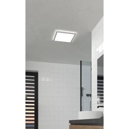 Eglo - Светодиодный потолочный светильник для ванной комнаты LED/17,6W/230V 2700K/4000K/6500K 39x39 см IP44 белый