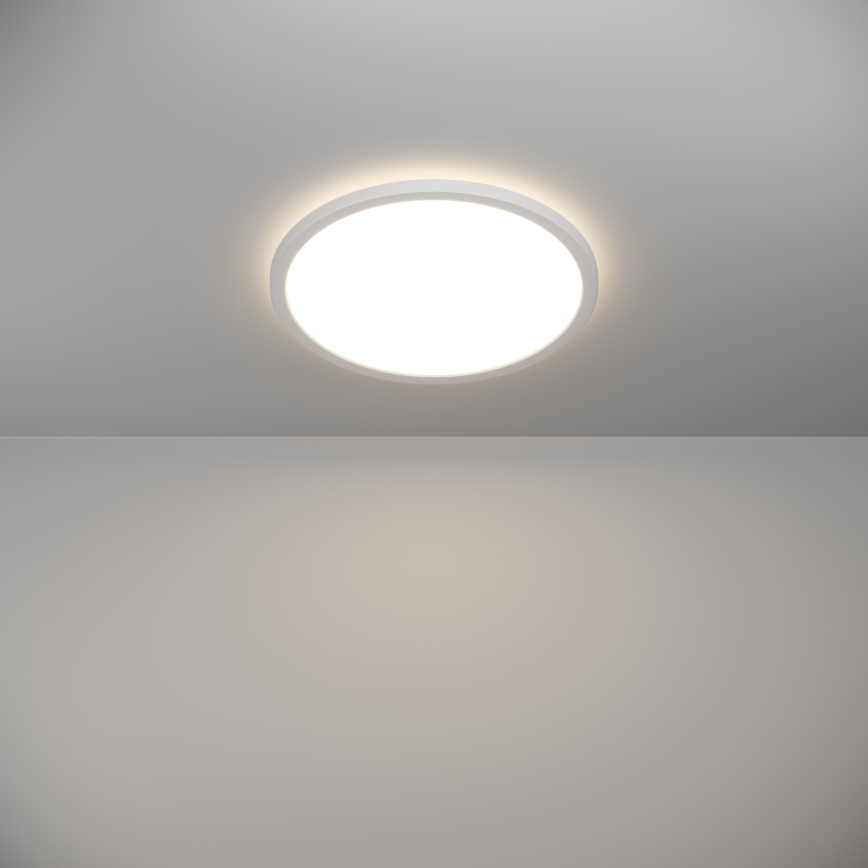 Eglo - Стельовий LED світильник для ванної з регулюванням яскравості LED/18,5W/230V 2700-6500K діаметр 38,9 см IP44 білий + пульт дистанційного керування