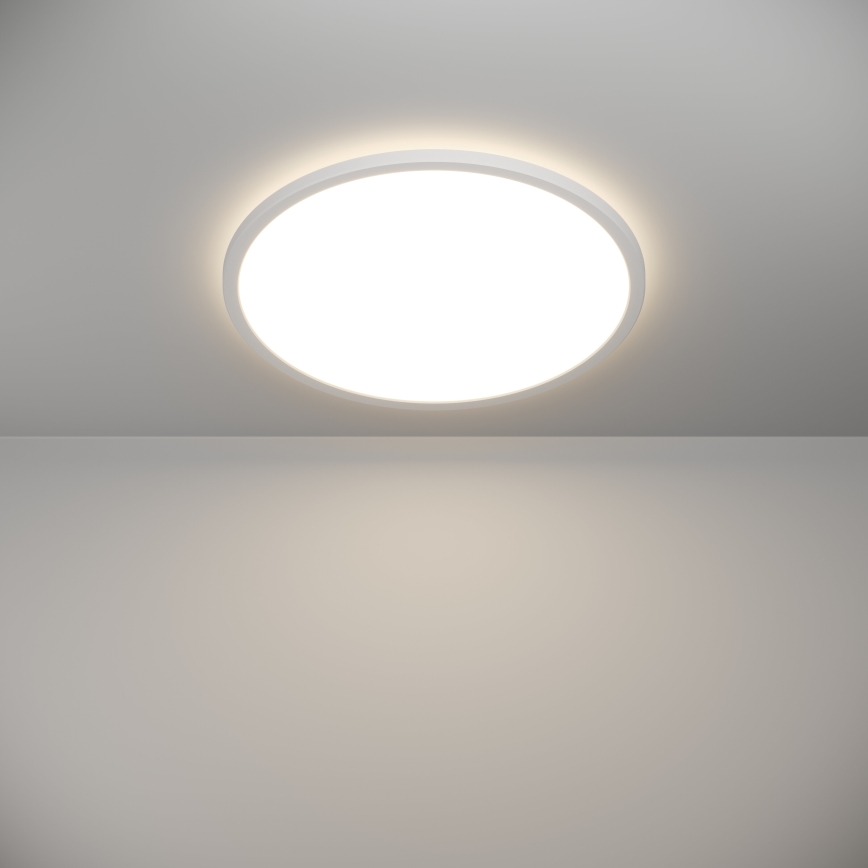 Eglo - Стельовий LED світильник для ванної з регулюванням яскравості LED/16,8W/230V 2700-6500K діаметр 50 см IP44 білий + пульт дистанційного керування