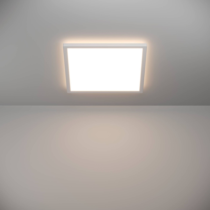 Eglo - Стельовий LED світильник для ванної з регулюванням яскравості LED/17,6W/230V 2700-6500K 39x39 см IP44 білий + пульт дистанційного керування