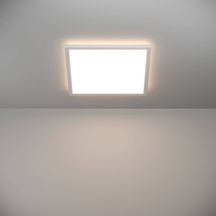 Eglo - Светодиодный уличный потолочный светильник с регулированием яркости LED/17,6W/230V 2700-6500K 39x39 см IP44 белый + дистанционное управление