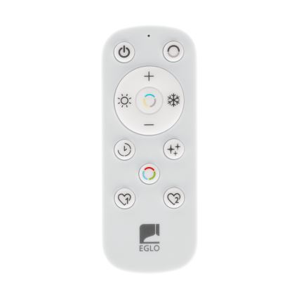 Eglo - Стельовий LED світильник для ванної з регулюванням яскравості LED/17W/230V 2700-6500K 50x50 см IP44 білий + пульт дистанційного керування