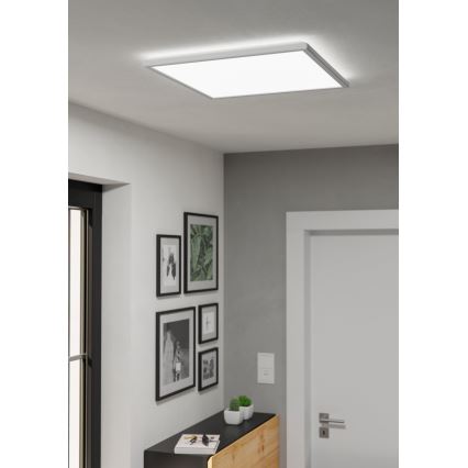 Eglo - Стельовий LED світильник для ванної з регулюванням яскравості LED/17W/230V 2700-6500K 50x50 см IP44 білий + пульт дистанційного керування