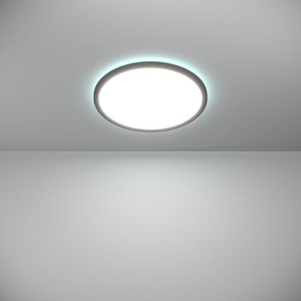Eglo - LED RGBW Стельовий світильник для ванної з регулюванням яскравості LED/18,5W/230V 2700-6500K діаметр 38,9см IP44 чорний ZigBee
