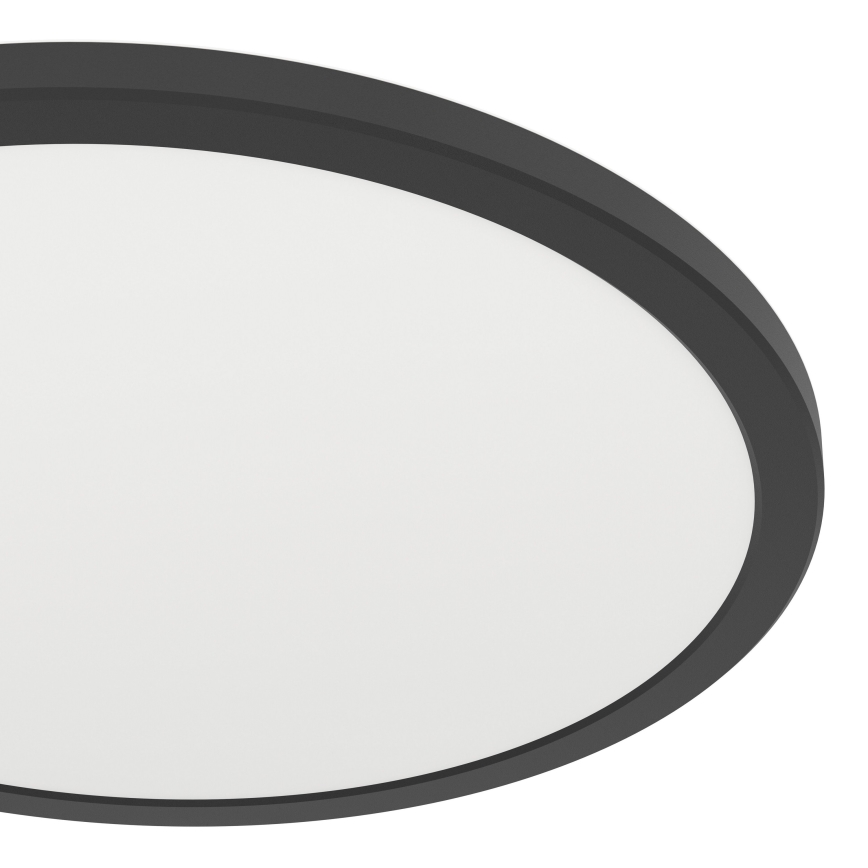 Eglo - Светодиодный уличный потолочный RGBW-светильник с регулированием яркости LED/18,5W/230V 2700-6500K диаметр 38,9 см IP44 черный ZigBee