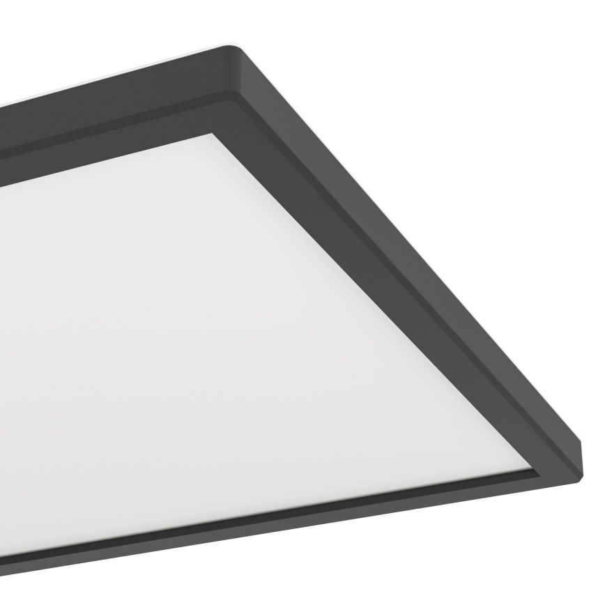 Eglo - LED RGBW Стельовий світильник для ванної з регулюванням яскравості LED/13,4W/230V 2700-6500K 29x29 см IP44 чорний