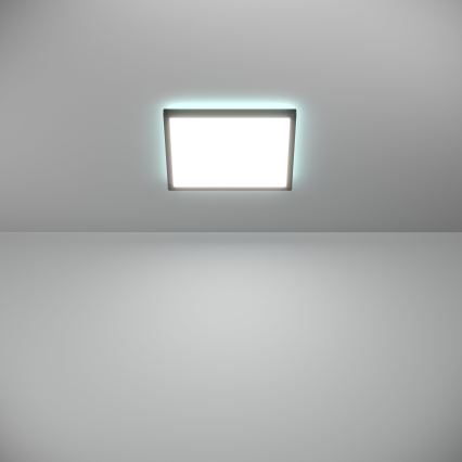 Eglo - LED RGBW Стельовий світильник для ванної з регулюванням яскравості LED/13,4W/230V 2700-6500K 29x29 см IP44 чорний
