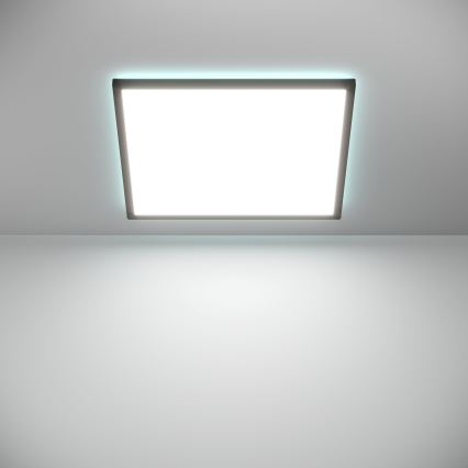 Eglo - LED RGBW Стельовий світильник для ванної з регулюванням яскравості LED/17W/230V 2700-6500K 50x50см IP44 чорний ZigBee