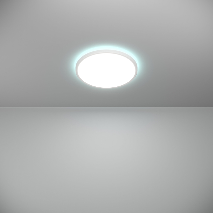 Eglo - Светодиодный уличный потолочный RGBW-светильник с регулированием яркости LED/13,9W/230V 2700-6500K диаметр 30 см IP44 белый ZigBee