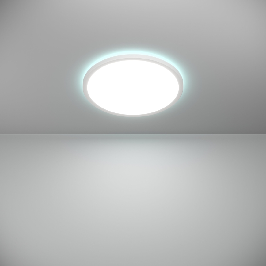 Eglo - LED RGBW Стельовий світильник для ванної з регулюванням яскравості LED/18,5W/230V 2700-6500K діаметр 38,9см IP44 білий ZigBee