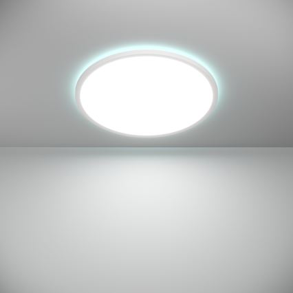Eglo - LED RGBW Стельовий світильник для ванної з регулюванням яскравості LED/16,8W/230V 2700-6500K діаметр 50 см IP44 білий ZigBee