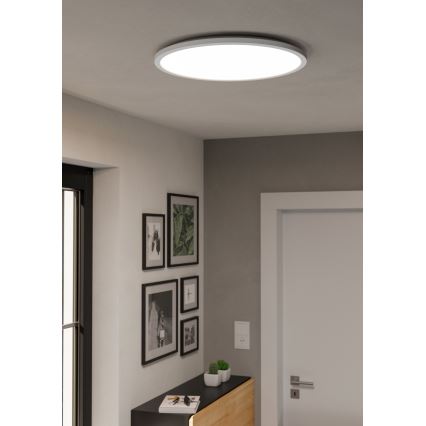 Eglo - LED RGBW Стельовий світильник для ванної з регулюванням яскравості LED/16,8W/230V 2700-6500K діаметр 50 см IP44 білий ZigBee