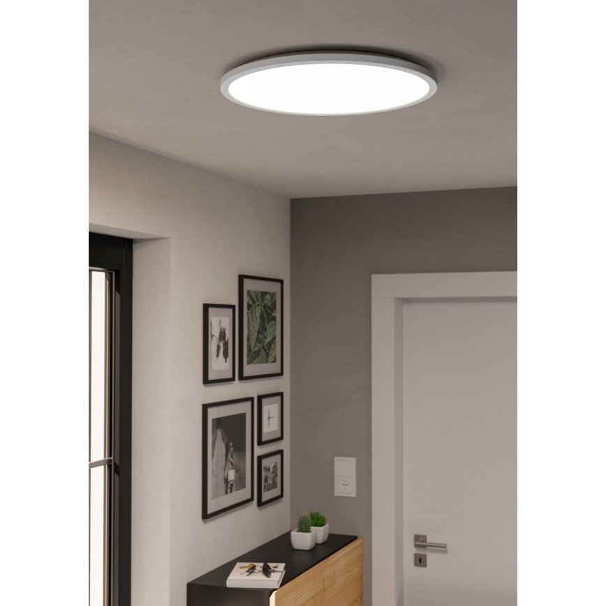 Eglo - LED RGBW Стельовий світильник для ванної з регулюванням яскравості LED/16,8W/230V 2700-6500K діаметр 50 см IP44 білий ZigBee