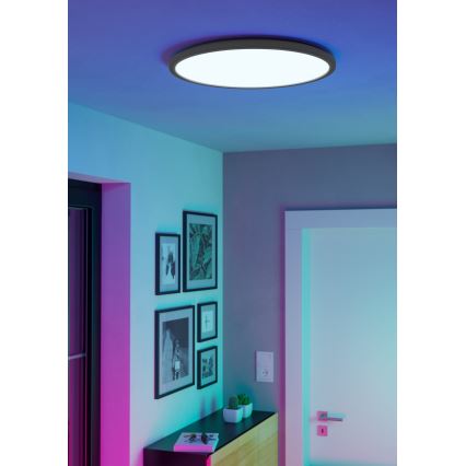 Eglo - LED RGBW Стельовий світильник для ванної з регулюванням яскравості LED/16,8W/230V 2700-6500K діаметр 50 см IP44 білий ZigBee