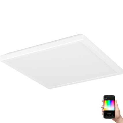 Eglo - LED RGBW Стельовий світильник для ванної з регулюванням яскравості LED/13,4W/230V 2700-6500K 29x29 см IP44 білий ZigBee