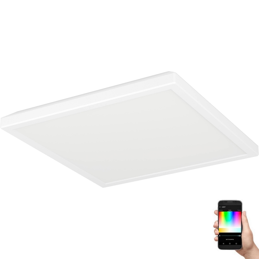 Eglo - LED RGBW Стельовий світильник для ванної з регулюванням яскравості LED/13,4W/230V 2700-6500K 29x29 см IP44 білий ZigBee