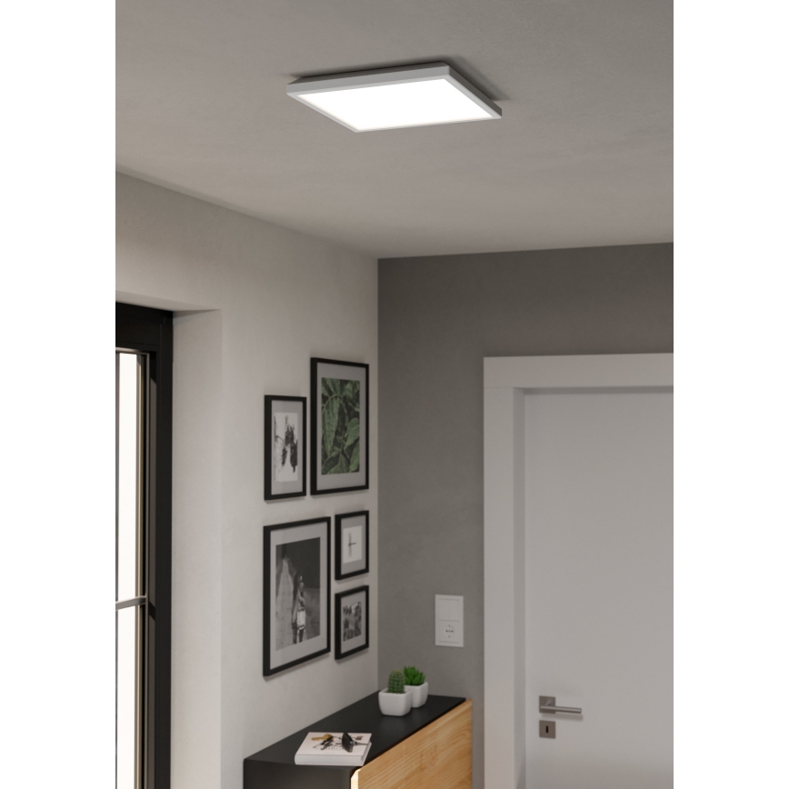 Eglo - LED RGBW Стельовий світильник для ванної з регулюванням яскравості LED/13,4W/230V 2700-6500K 29x29 см IP44 білий ZigBee