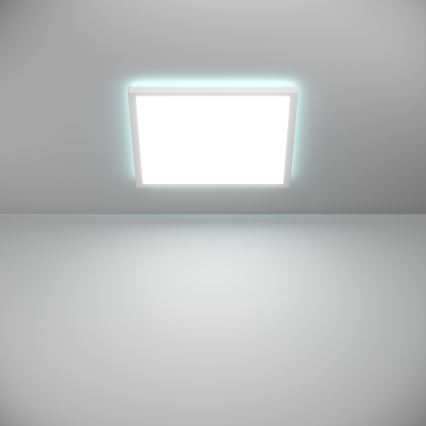 Eglo - LED RGBW Стельовий світильник для ванної з регулюванням яскравості LED/17,6W/230V 2700-6500K 39x39 см IP44 білий ZigBee