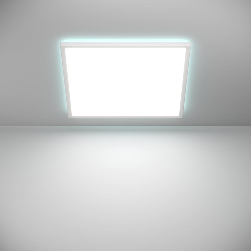 Eglo - LED RGBW Стельовий світильник для ванної з регулюванням яскравості LED/17W/230V 2700-6500K 50x50 см IP44 білий ZigBee