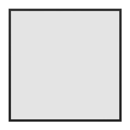 Eglo - LED RGBW затемнювана накладна панель LED/33W/230V 2700-6500K 60x60 cm чорна