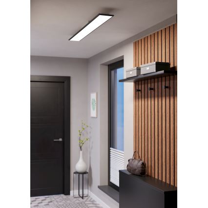 Eglo - LED RGBW димована накладна світлодіодна панель LED/28W/230V 2700-6500K 120x15 cm чорна