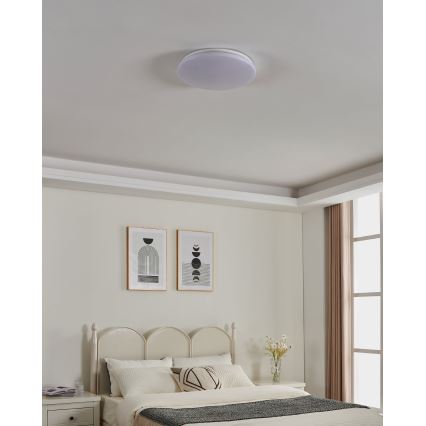 Eglo - LED стельовий світильник для ванної кімнати LED/36 Вт/230 В Ø 43 см IP54 білий