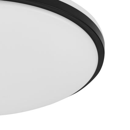 Eglo - LED стельовий світильник для ванної кімнати LED/18W/230V 3000/4000/6500K IP54 чорний