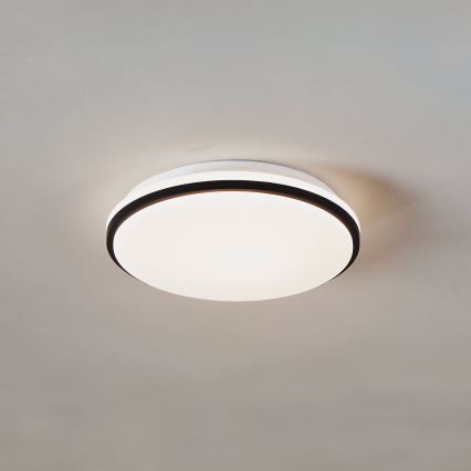 Eglo - светодиодный потолочный светильник для ванной комнаты LED/18W/230V 3000/4000/6500K IP54 чёрный