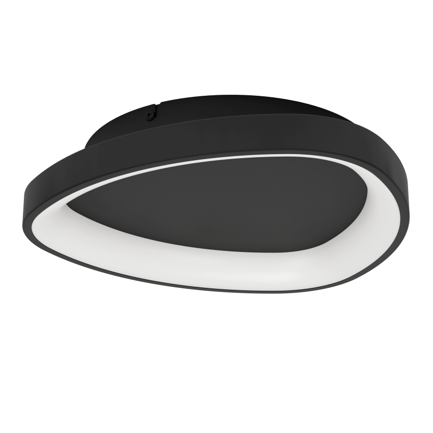Eglo - Светодиодный потолочный светильник с регулированием яркости LED/12W/230V 2700-6500K черный + дистанционное управление