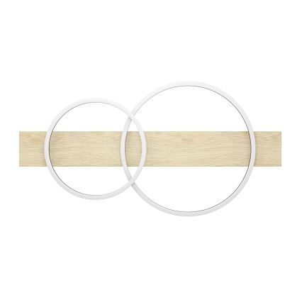 Eglo - Стельовий LED світильник 2xLED/12W/230V 3000K бежевий/чорний