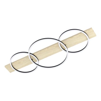 Eglo - Стельовий LED світильник 3xLED/12W/230V 3000K бежевий/чорний