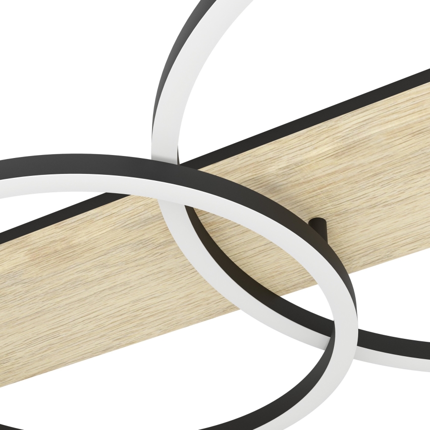 Eglo - Стельовий LED світильник 3xLED/12W/230V 3000K бежевий/чорний