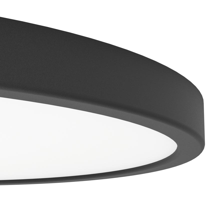 Eglo - LED RGBW Димований стельовий світильник для ванної кімнати LED/17,5W/230V 2700-6500K діаметр 38,9 см IP44 чорний