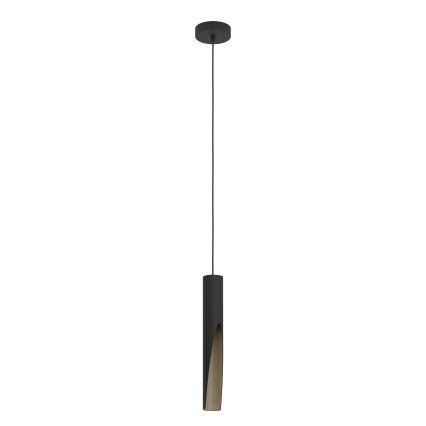 Eglo - Светодиодная подвесная люстра 1xGU10/4,5W/230V 3000K черный/коричневый