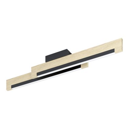 Eglo - Светодиодный потолочный светильник с регулированием яркости 2xLED/10W/230V 3000K черный/бежевый