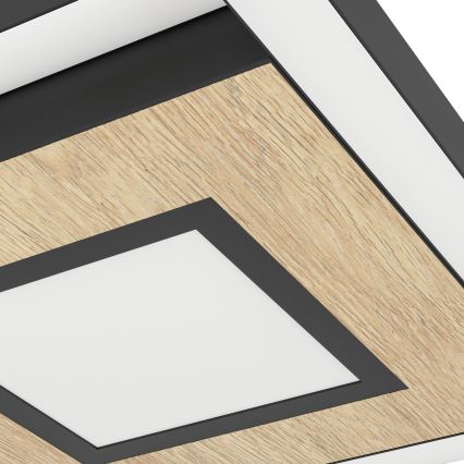 Eglo - Светодиодный потолочный светильник с регулированием яркости 2xLED/17W/230V +1xLED/4,2W 2700-6500K + дистанционное управление
