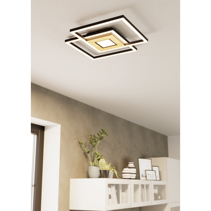 Eglo - Світлодіодний стельовий світильник з регулюванням яскравості 2xLED/17W/230V +1xLED/4,2W 2700-6500K + пульт дистанційного керування