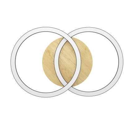 Eglo - Светодиодный потолочный светильник с регулированием яркости 2xLED/16W/230V 2700-6500K бежевый/черный ZigBee