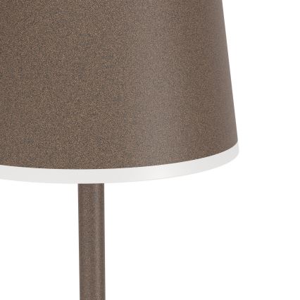 Eglo - Светодиодный уличный аккумуляторный торшер с регулированием яркости LED/4,3W/230V 2400/3000/4000K IP54 коричневый