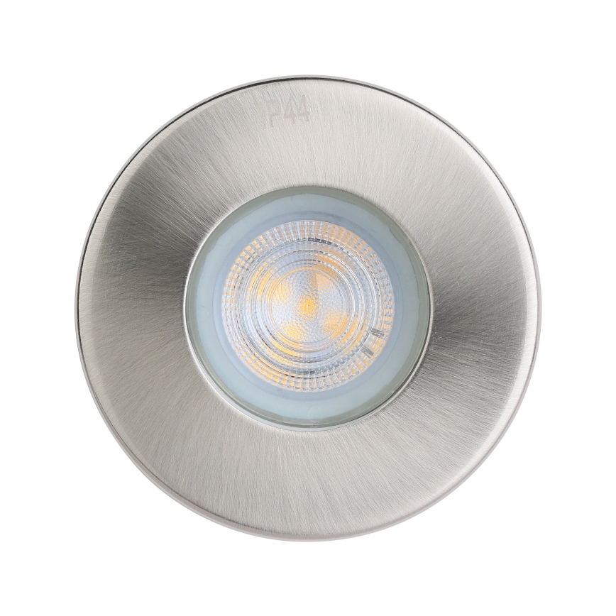 Eglo - НАБІР 3xLED Вбудований стельовий світильник для ванної 1xGU10/4W/230V IP44 матовий хром