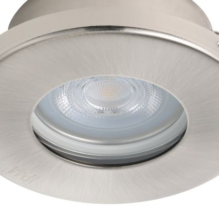 Eglo - НАБІР 3xLED Вбудований стельовий світильник для ванної 1xGU10/4W/230V IP44 матовий хром
