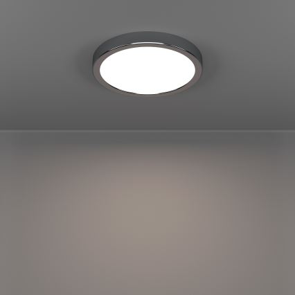 Eglo - светодиодный потолочный светильник для ванной LED/11,5 Вт/230 В 2700/4000/6500K диаметр 21,1 см IP44 глянцевый хром