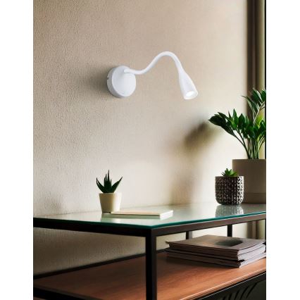 Eglo - гнучка настінна LED-лампа з USB LED/3,8W/230V біла