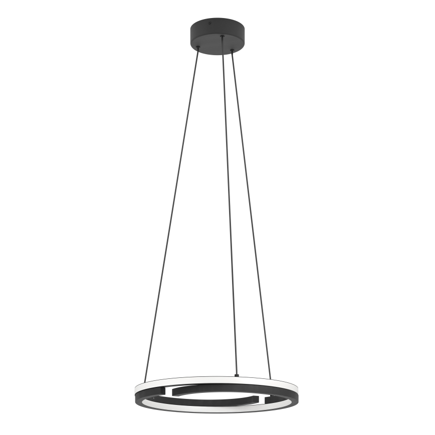 Eglo - Диммируемая LED-подвесная люстра на тросе, 2×LED/20 Вт/230 В, 2700–6500 K, диаметр 48 см, чёрная + пульт дистанционного управления