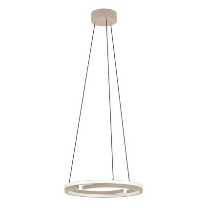 Eglo - LED-люстра з регулюванням яскравості на тросі 2xLED/20W/230V 2700-6500K діаметр 48 см бежева + пульт дистанційного керування