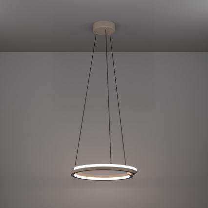 Eglo - LED-люстра з регулюванням яскравості на тросі 2xLED/20W/230V 2700-6500K діаметр 48 см бежева + пульт дистанційного керування
